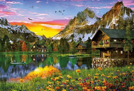 Puzzle Alpine lake Educa 5000 dielov od 11 rokov