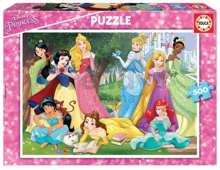 Puzzle Disney Princess Educa 500 dielov a Fix lepidlo od 11 rokov