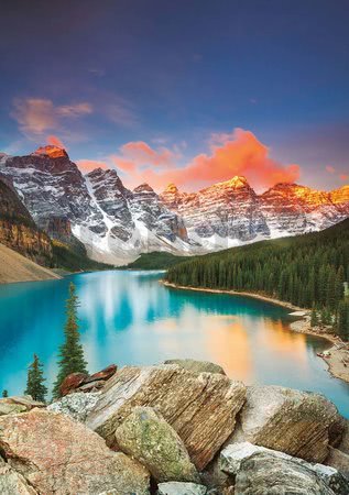 Puzzle Moraine Lake, Banff national park Canada Educa 1000 dielov a Fix lepidlo od 11 rokov