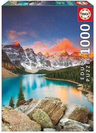 Puzzle Moraine Lake, Banff national park Canada Educa 1000 dielov a Fix lepidlo od 11 rokov