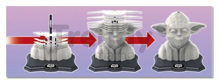 Sochárske puzzle 3D Sculpture - Star Wars Yoda Educa Color edition 160 dielov od 6 rokov