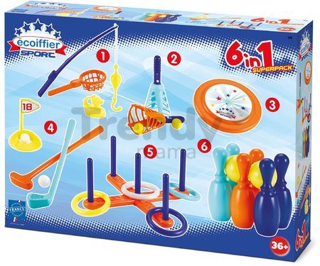Športový set na záhradu Sport Sets Écoiffier 6 druhov hier