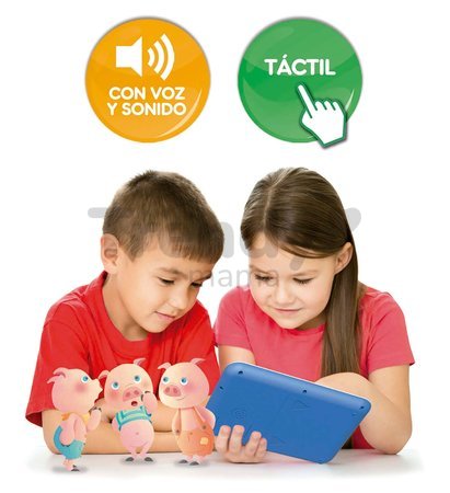 Tablet elektronický Nuevo Cuentacuentos Educa so 4 rozprávkami a aktivitami v španielčine od 2 rokov