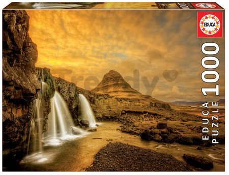 Puzzle Kirkjufellsfoss Watterfall Iceland Educa 1000 dielov a Fix lepidlo od 11 rokov