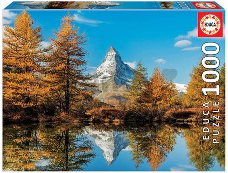 Puzzle Matterhorn Mountain in Autumn Educa 1000 dielov a Fix lepidlo od 11 rokov