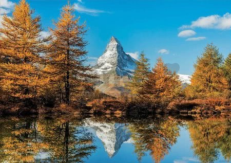 Puzzle Matterhorn Mountain in Autumn Educa 1000 dielov a Fix lepidlo od 11 rokov