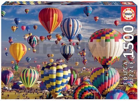 Puzzle Hot Air Balloons Educa 1500 dielov a Fix lepidlo od 11 rokov