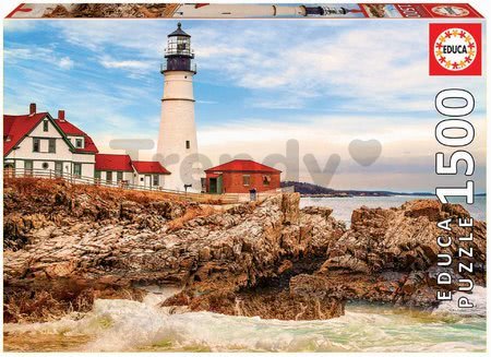 Puzzle Rocky Lighthouse Educa 1500 dielov a Fix lepidlo od 11 rokov