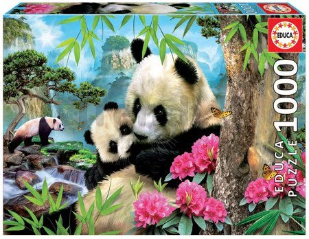 Puzzle Morning panda Educa 1000 dielov a Fix lepidlo od 11 rokov