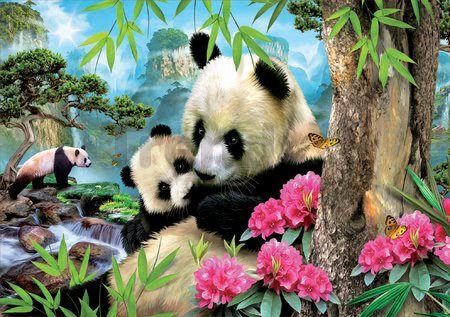 Puzzle Morning panda Educa 1000 dielov a Fix lepidlo od 11 rokov