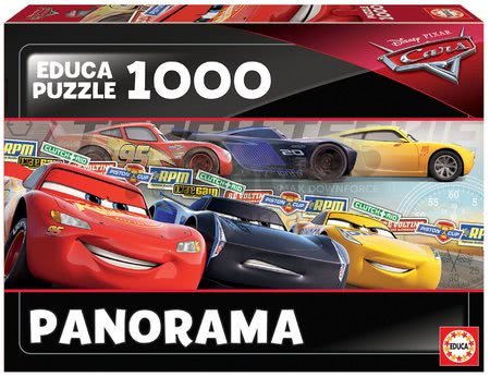 Puzzle Cars Panorama Educa 1000 dielov a Fix lepidlo od 11 rokov