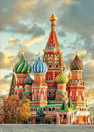 Puzzle St. Basil's Cathedral Moscow Educa 1000 dielov a Fix lepidlo od 11 rokov