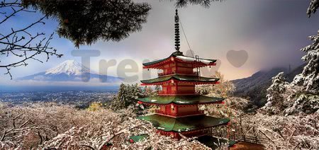 Puzzle panorama Mount Fuji and Chureito Pagoda Educa 3000 dielov od 11 rokov