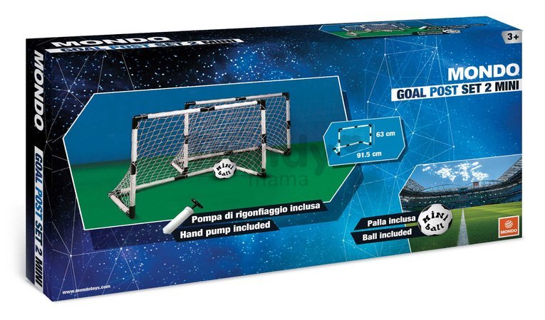 Futbalové bránky Mondo dve s loptou šírka 91,5 cm od 5 rokov