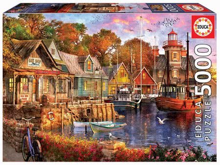 Puzzle The harbour evening Educa 5000 dielov od 11 rokov