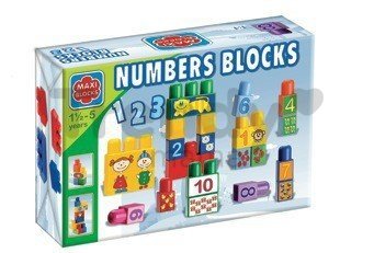 Kocky Maxi Blocks čísla Dohány v kartóne 34 dielov od 18 mes