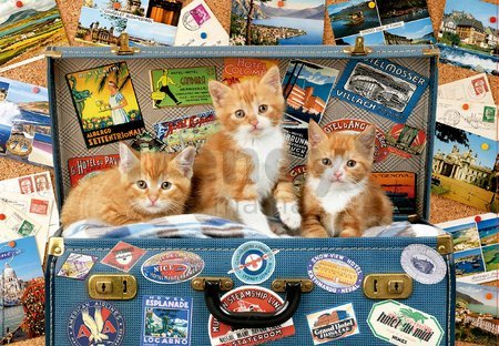 Puzzle Travelling kittens Educa 200 dielov od 6 rokov