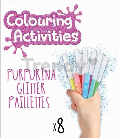Puzzle kifestők Ariela Colouring Activities kofferben Educa 50 részes - csillámos filctolakkal 4 éves kortól