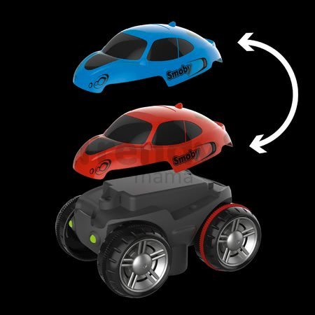 Flexibilná autodráha FleXtreme Discovery Set Smoby 184 dielov dráhy a 440 cm dlhá s elektronickým svietiacim autom od 4 rokov