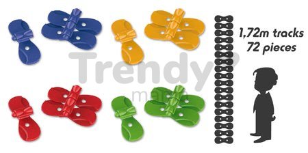 Náhradné diely k flexibilnej autodráhe FleXtreme Discovery Set Smoby 72 častí v 172 cm dĺžke od 4 rokov