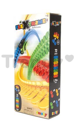 Náhradné diely k flexibilnej autodráhe FleXtreme Discovery Set Smoby 72 častí v 172 cm dĺžke od 4 rokov