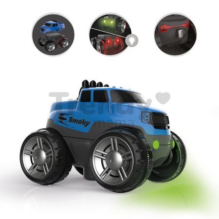Náhradné autíčko kamión k flexibilnej autodráhe FleXtreme Discovery Set Smoby s vymeniteľnou karosériou od 4 rokov