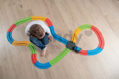 Náhradný diel výhybka k flexibilnej autodráhe FleXtreme Discovery Multi-Circuits Set Smoby 6 dielov k vytvoreniu križovatiek od 4 rokov