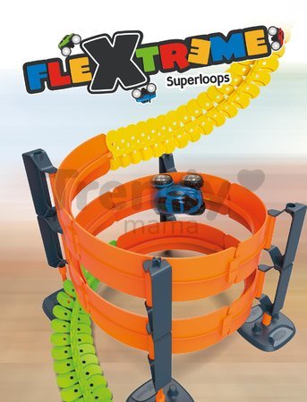 Náhradný diel okruhy k flexibilnej autodráhe Flextrem Discovery Superloops Set Smoby vertikálne a horizontálne 2 kusy