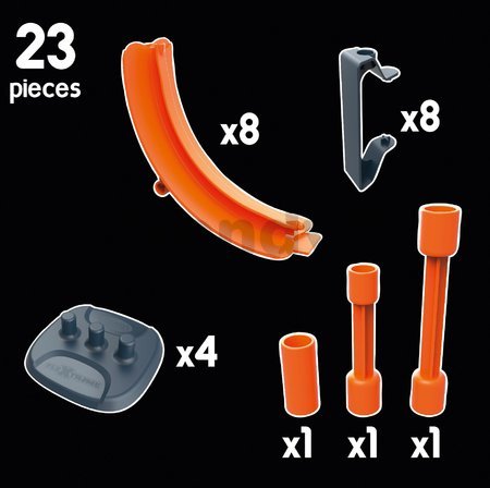 Náhradný diel okruhy k flexibilnej autodráhe Flextreme Discovery Superloops Set Smoby vertikálne a horizontálne 2 kusy