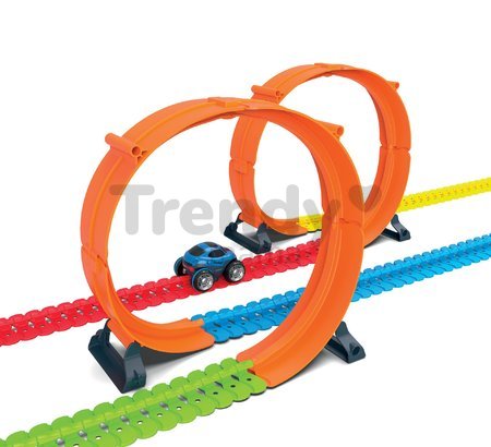 Náhradný diel okruhy k flexibilnej autodráhe Flextreme Discovery Superloops Set Smoby vertikálne a horizontálne 2 kusy