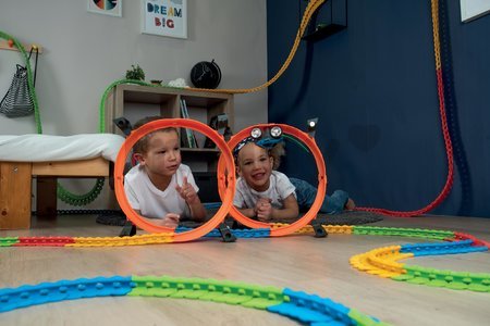Náhradný diel okruhy k flexibilnej autodráhe Flextreme Discovery Superloops Set Smoby vertikálne a horizontálne 2 kusy