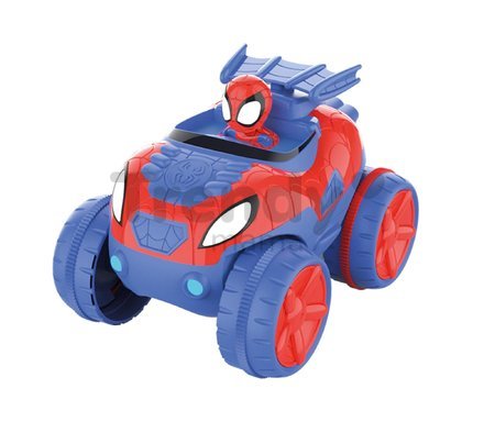 Flexibilná autodráha Spidey Marvel Flextreme Set Smoby s elektronickým autíčkom 184 dielov dráhy 4,40 m dĺžka s pavučinou od 4 rokov