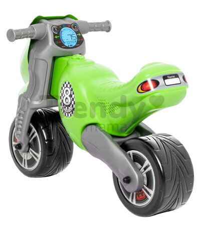 Odrážadlo motorka Cross 8 Dohány maxi veľká zelená 76*39*54 cm nosnosť 50 kg
