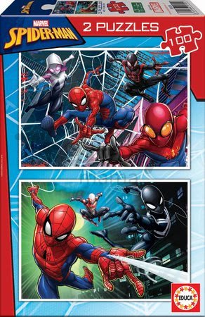 Puzzle pre deti Spiderman Educa 2x100 dielov od 6 rokov