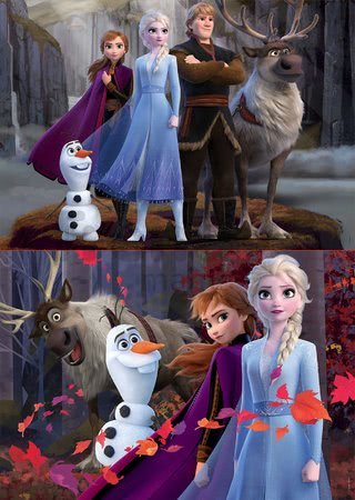 Puzzle Frozen 2 Disney Educa 2x100 dielov od 6 rokov
