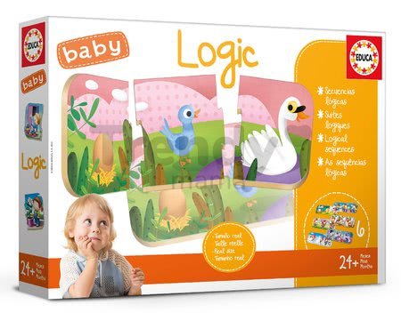 Náučná hra pre najmenších Baby Logic Educa Učíme sa logicky od 24 mes