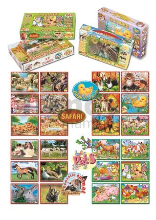 Rozprávkové kocky Safari Dohány 12 dielov