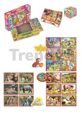Rozprávkové kocky Safari Dohány 12 dielov