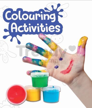 Puzzle vymaľovánky Červená čiapočka Colouring Activities Educa v kufríku 20 dielov - maľovanie prstami