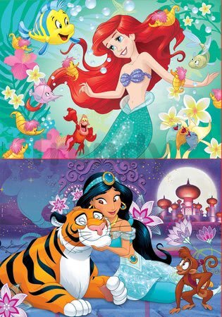 Puzzle Ariel a Jasmin Educa 2x48 dielov od 5 rokov