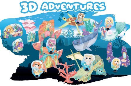 Puzzle dobrodružstvo 3D Morské princezné Educa od 4 rokov