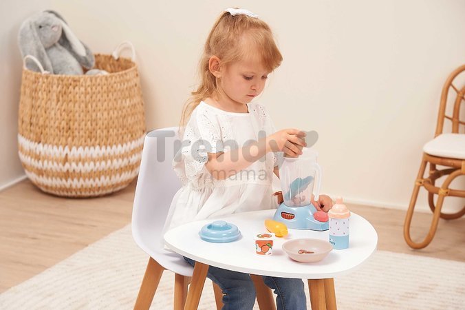 Raňajková sada s mixérom v kufríku Nursery Écoiffier s fľaškou na kŕmenie a potravinami 8 doplnkov od 18 mes ECO1834