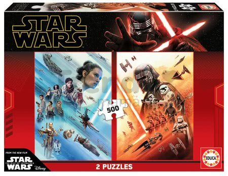 Puzzle Star Wars Episode IX The rise of Starwalker Educa 2x500 dielov a Fix lepidlo od 11 rokov