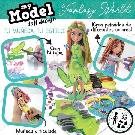 Kreatívne tvorenie My Model Doll Design Fantasy World Educa vyrob si vlastné plážové bábiky 5 modelov od 6 rokov