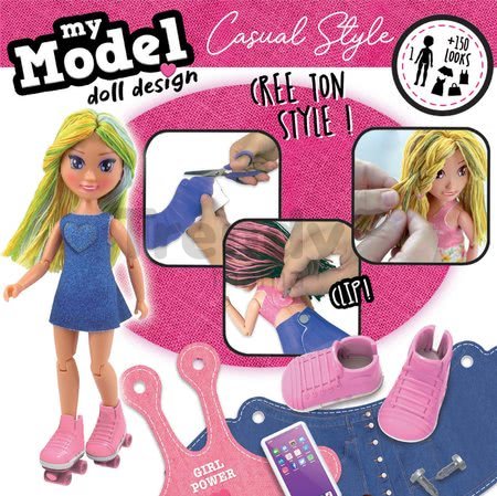 Kreatívne tvorenie My Model Doll Design Casual Style Educa vyrob si vlastné mestské bábiky 5 modelov od 6 rokov
