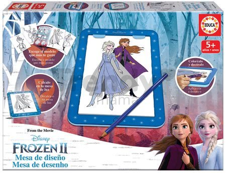 Kreslenie Frozen 2 Disney tablet Educa s predlohami a doplnkami pre deti od 5 rokov