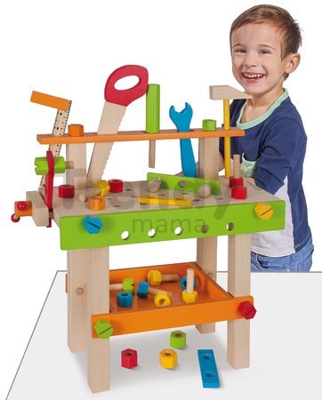 Drevená pracovná dielňa Work Bench Eichhorn s náradím 49 dielov