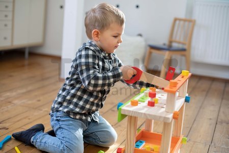 Drevená pracovná dielňa Work Bench Eichhorn s náradím 49 dielov