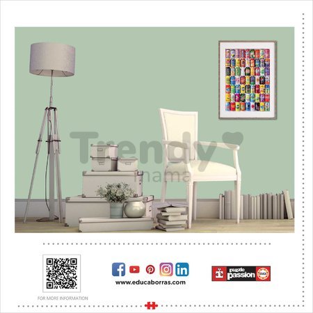 Puzzle Soft Cans Educa 500 dielov a Fix lepidlo od 11 rokov