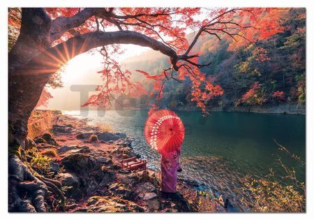 Puzzle Sunrise in Katsura River Japan Educa 1000 dielov a Fix lepidlo od 11 rokov